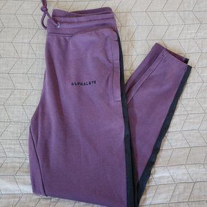 Alphalete Core Striped Joggers - M - Purple/Black